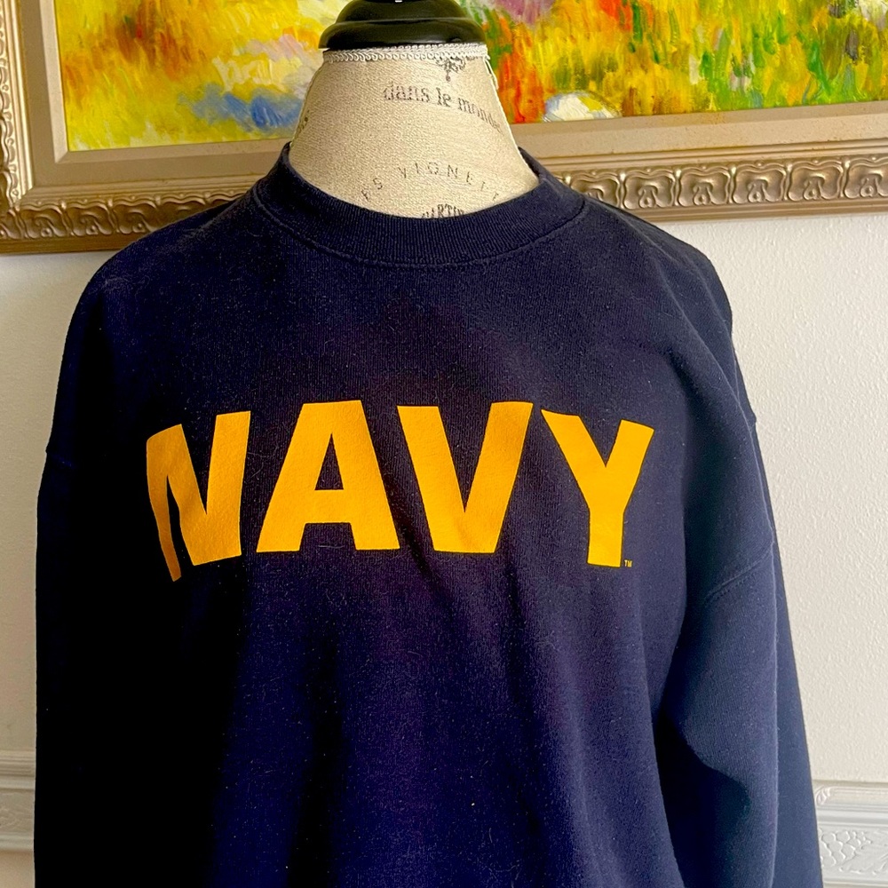 Genuine “Navy” Sweatshirt dark blue size L